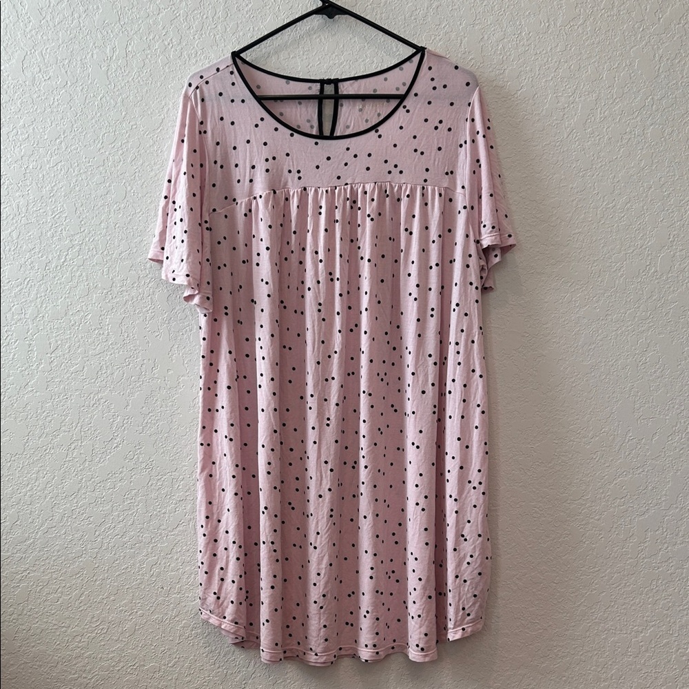 Kate Spade Pink and Black Polka Dot Fabric